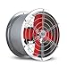 WWWRL Potente Ventilador Industrial, Ventilador Cilíndrico para Talleres De Fábrica, Almacenes Agrícolas, Red De Seguridad De Doble Cara, Seguro Y Duradero, 16 Pulgadas, 20 Pulgadas, 24 Pulgadas