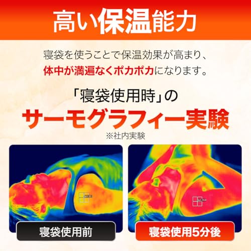 FLAME YARN 寝袋 シュラフ キャンプ アウトドア 車中泊 防災用 岩盤浴 毛布 封筒型 約170x190cm 83-0434 の商品画像 3