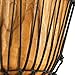 Djembe Hand Drum Circle Instrument, Carved Mahogany Headliner Series — NOT MADE IN CHINA — African Mali Weave Ropes, 2-YEAR WARRANTY