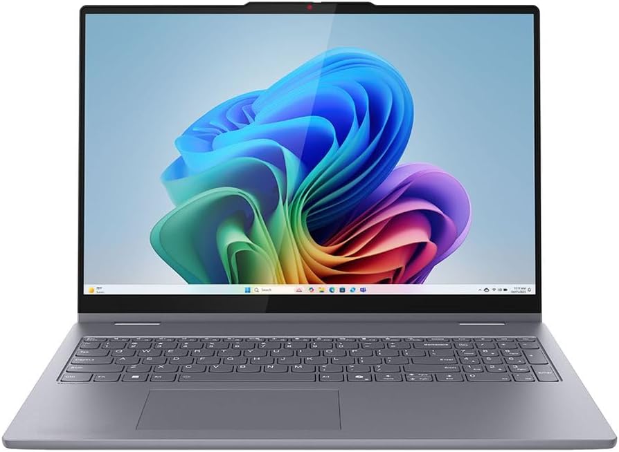 Front view of the Lenovo IdeaPad 5 16AKP10 laptop with screen on