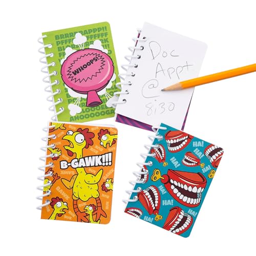Image of Fun Express 2 1 /2 inch x 3 1 /2 inch Mini Classic Gags Notebooks - 24 Pieces