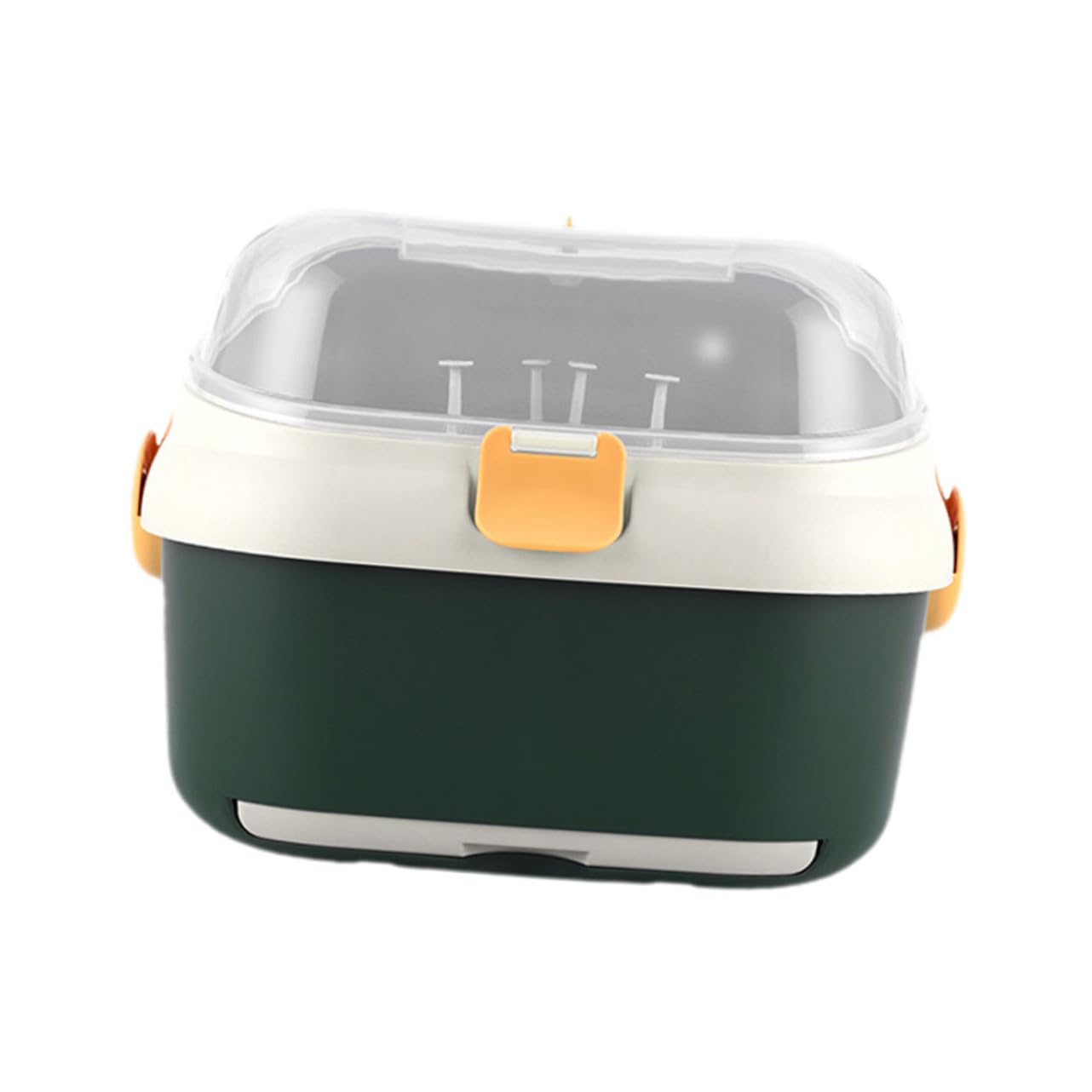 HEMOTON Boîte de Rangement Support Multifonction Couvercle Étanche en PP pour Biberons pour Séchage et Conservation des Biberons et Tétines