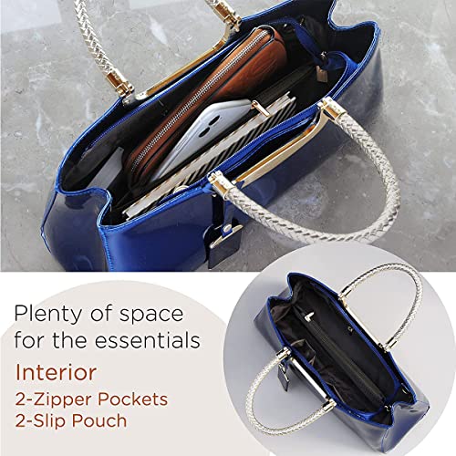 Bolso de mano brillante para mujer XingChen de cuero sintético miniatura 5