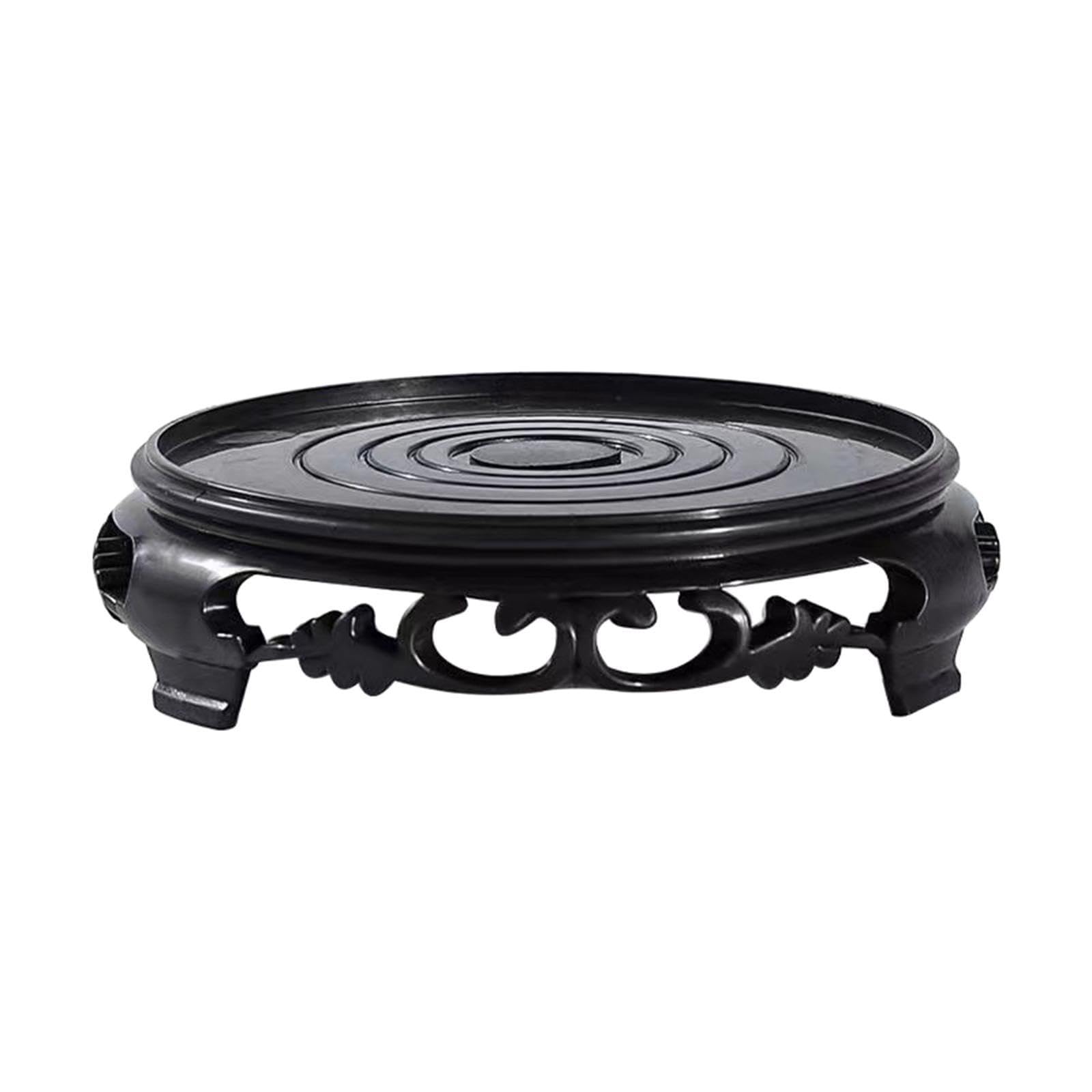 mophrati Classic Wood Fishbowl Stand Pedestal Planter Stand Excellent for Displaying Floral Arrangements Or Fishbowls Unique Decorative Flowerpot Bracket Vase, 12.3cm