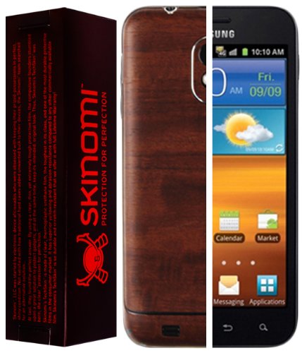 Skinomi Dark Wood Full Body Skin Compatible With Samsung Galaxy S Ii 4G (Virgin Mobile, Boost Mobile)(Full Coverage) Techskin With Anti-Bubble Clear Film Screen Protector #TOP11