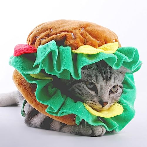 gato | hambúrguer gato fofo e macio ajustável,Fantasia gatinho com gorro gato, balpara gato, suprime
