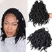 Produktbild 7 Packungen Short Curly Pre-Twisted Spring Twist Braids Synthetische Häkelhaarverlängerungen Ombre Crochet Twist Braids Faser Fluffy Curly Twist Braiding (1B)