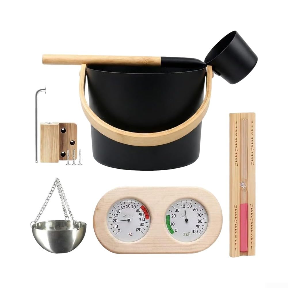 Handgefertigtes Sauna Set aus für zedernholz 30cm Handgefertigtes