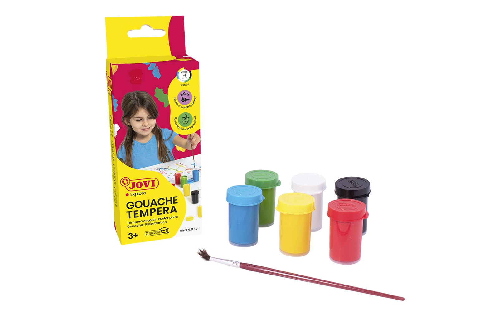 Jovi Pack of 6 15 ml Assorted Colours (520)