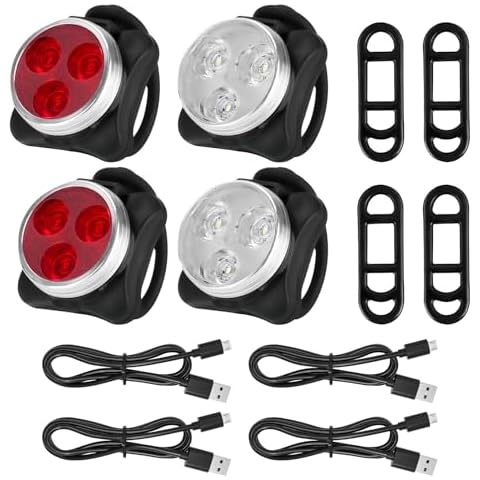OnrySxn USB Rechargeable Bike Light Set Cover