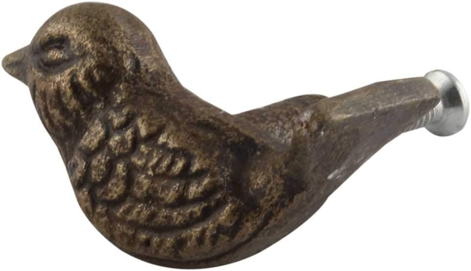 Indian Shelf Pack of 6 Iron Drawer Pulls- Multicolor Dresser Knobs- Birds Nursery Dresser Knobs- Animal Cute Drawer Knobs- Decorative Knobs- Kids Dresser Knobs
