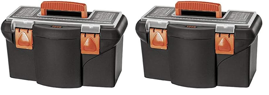 Boîte à outils plastique 16 pouces TEC HIT 303959 : mallette de rangement pour outillage à main