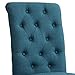 Roundhill Furniture Habit Solid Wood Tufted Parsons Dining Chair (Set of 2), Blue