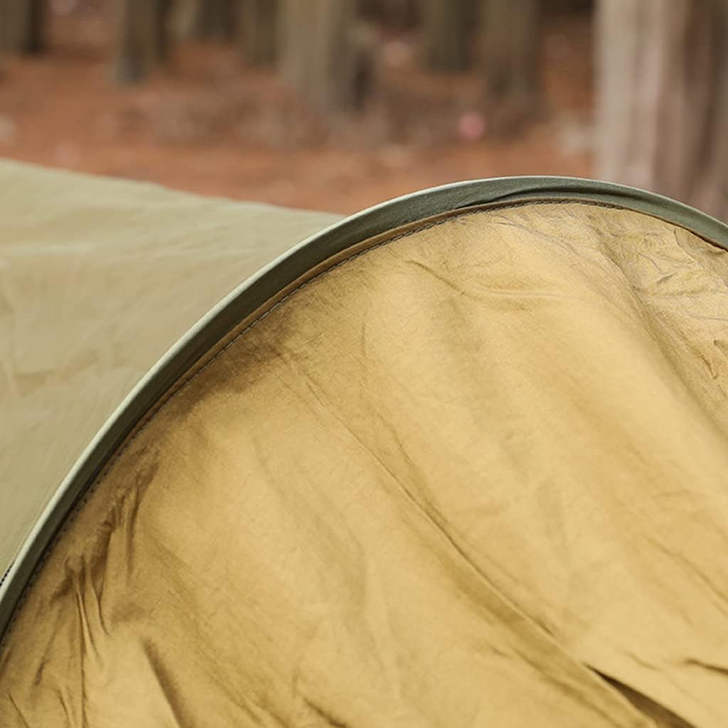 Camping Hammock, Anti-Rollover Hammock with Mosquito Net, 210t Nylon Hammock, Single and Double Outdoor Hammock, Portable Quick-Open Hammock (A)