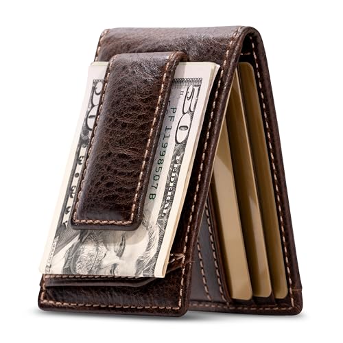 Image of House of Jack Co. Ivor Men's Bifold Money Clip Wallet, Front Pocket Wallet