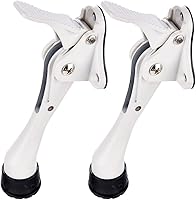 Vista 22 de Tope de puerta de un solo toque, sujeta-puertas, topes de puerta resistentes, para la parte inferior de la puerta, con puntas de goma de altura