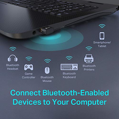 TP-Link USB Bluetooth Adapter for PC, Bluetooth 4.0 Dongle Receiver, Plug & Play, Nano Size, EDR & A2DP Technology, Supports Windows 11/10/8.1/8/7/XP for Desktop, Laptop, Keyboard, etc (UB400) by TP-Link - Image 3
