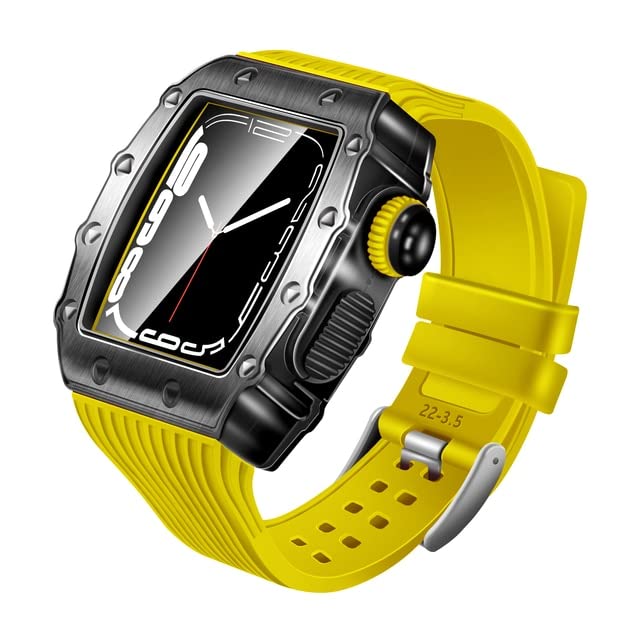 Bracelet en caoutchouc pour Apple Watch 7 coque de protection