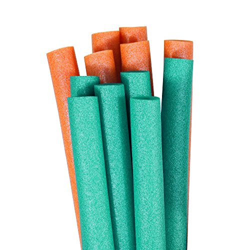 Robelle 12-Pack Teal and Orange Pool Noodles, Made in Canada