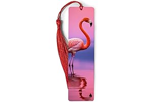 Flamingo Bird Reflection Bookmark for Bibliophiles