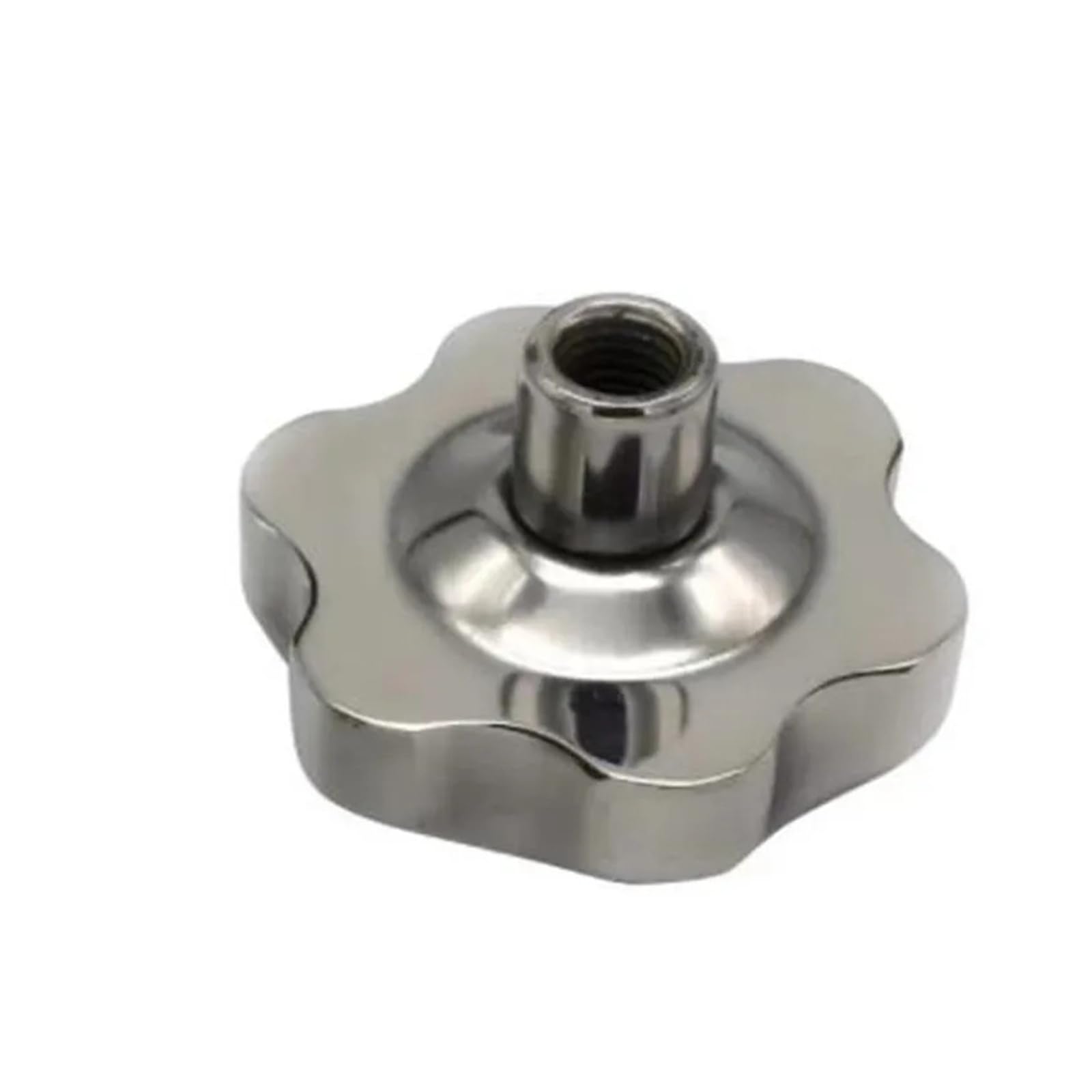 HEXHUASR 1pc M6 M8 M10 M12 M14 M16 Stainless Steel 304 Female Thread Star Knob Handles Star Shaped Clamping Nuts Knobs Plum hand wheel(M8 head 48mm)