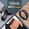 flintronic Leather Bracelet, 20.5-22cm Adjustable Fashion Punk Braided Men & Women Rope Bracelet Cuff Vintage Bracelets Wrap Set Series #2