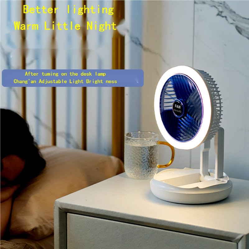 Ventilateur de bureau pliable silencieux à 3 vitesses