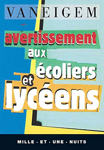 AVERTISSEMENT AUX ECOLIERS ET LYCEENS