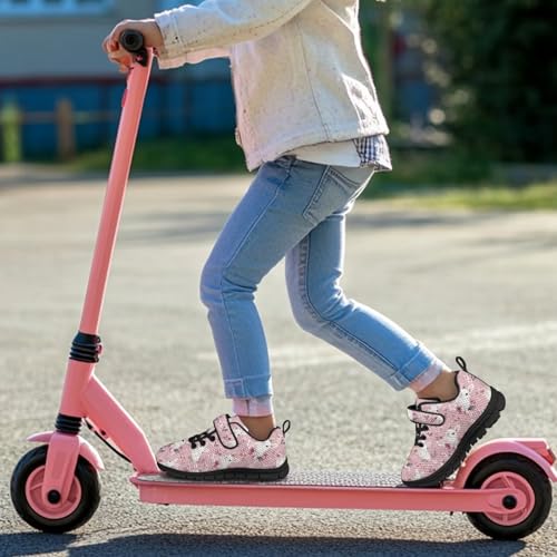 Easter Rabbit Flowers Pattern Little Kid Tennis Shoes Slip On Boys Girls Sneakers Casual Running Shoes Woven Breathable with Soft Soled Sports Hook-Loop Outdoor Shoes4