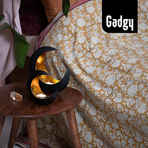 Gadgy Candle Holder Set of 2. Small and Large Candle Holders. Oriental Decoration. Candle Decoration. Tealight Candle Holders for Living Room. Black and Gold Candles & Holders. Tealight Holder. - Cosy Home Interiors Gadgy Candle Holder Set of 2. Small and Large Candle Holders. Oriental Decoration. Candle Decoration. Tealight Candle Holders for Living Room. Black and Gold Candles & Holders. Tealight Holder. - Image 8