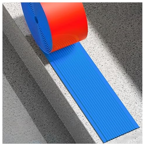 Bordure nez de marche vinyle bleu pour éviter les glissades dans les escaliers
