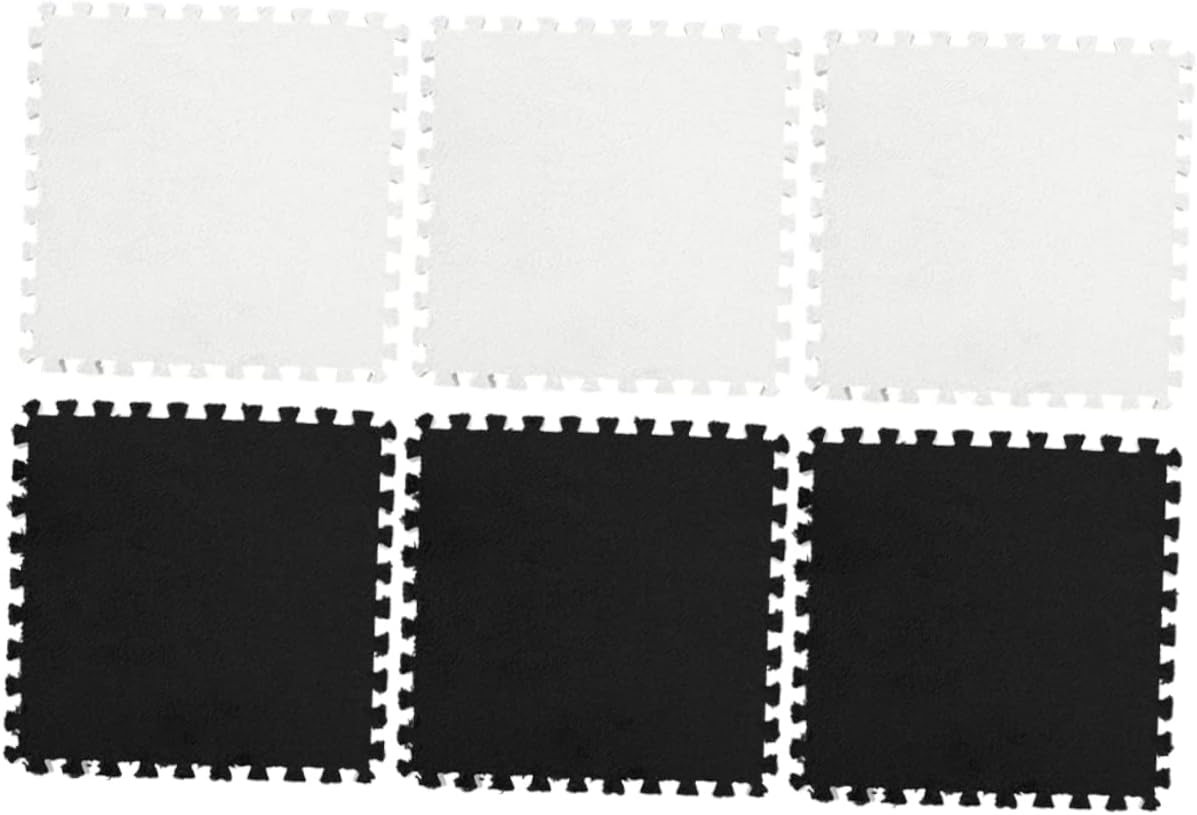 6Pcs Play Mats for Interlocking Floor Cushions Safe and Exercise Mats for Crawling Household Use Modern Design