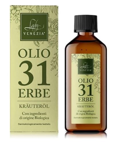 Lady Venezia, Olio 31, Erbe Krauterol, 100 ml, Olio Essenziale, Tonificante Per Massaggi, Aromaterapia, Azione Balsamica