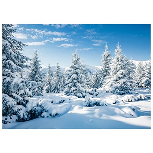 Amazon | DHXXSC 10X8フィート スノーモミの森の背景幕