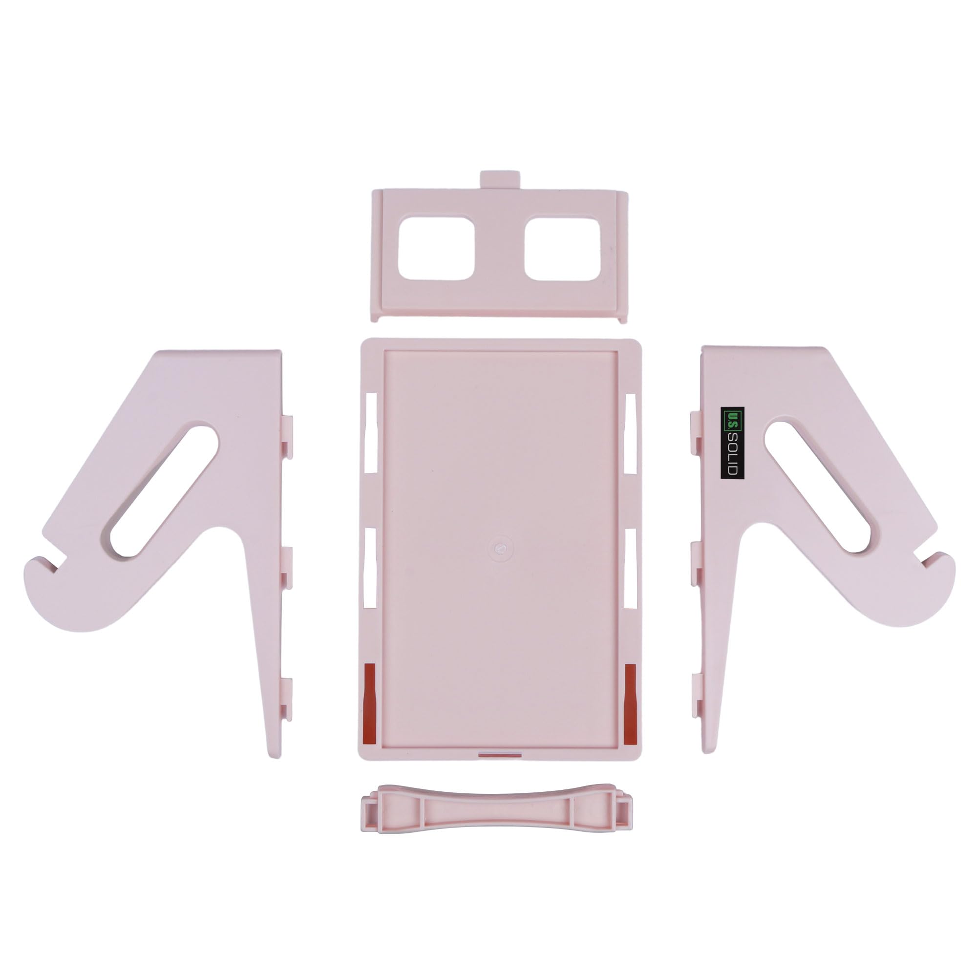 U.S. Solid Pink Label Holder for Rolls and Fan-Fold Shipping Labels, 2 in 1 Label Roll Holder Work with Desktop Label Printer - Image 4