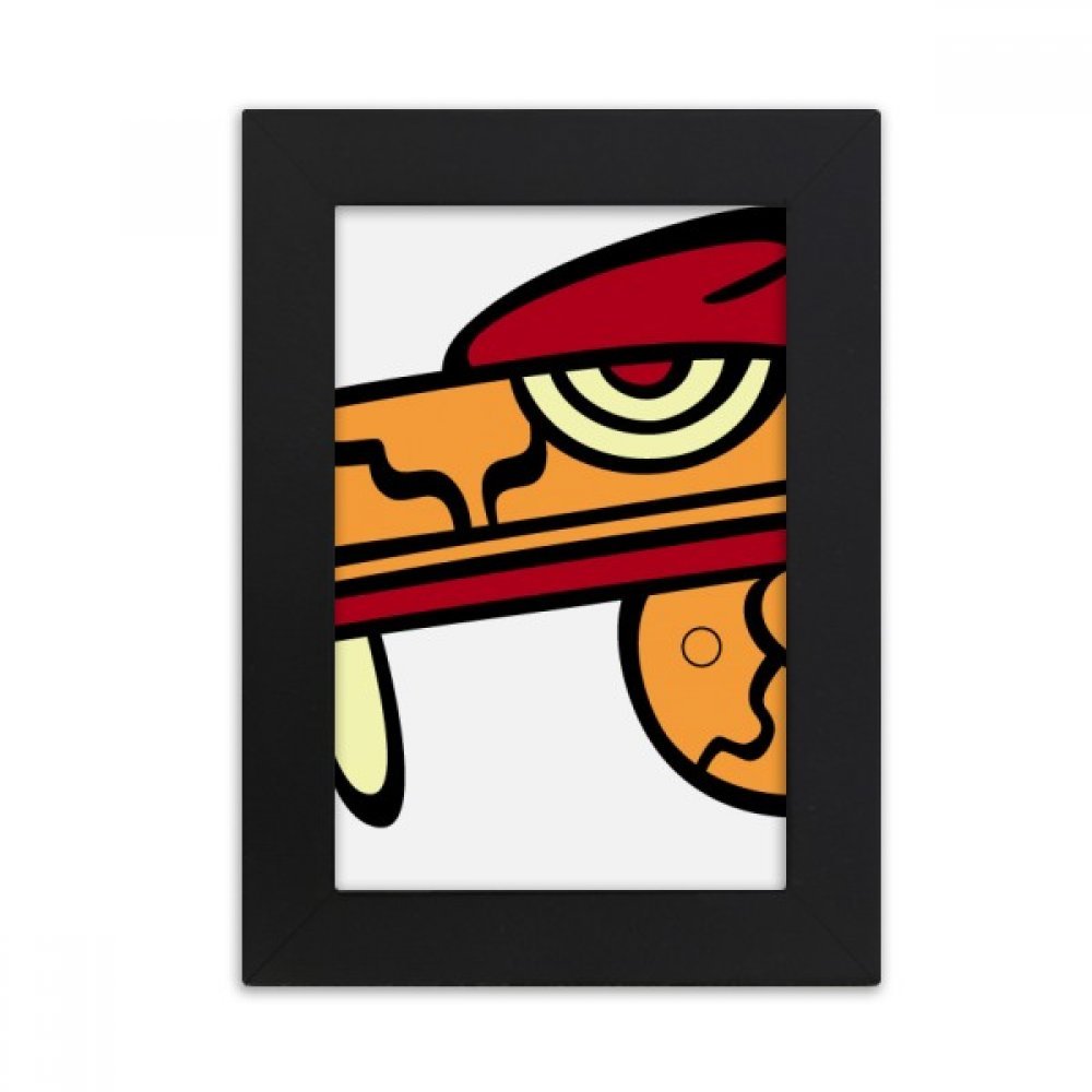 Arte abstracto indio en marco negro de fotos 5x7 para regalar