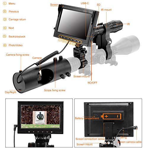 BESTSIGHT Night Vision for Rifle Scope Optic/Hunting Range with Photo,Video,WiFi Streaming