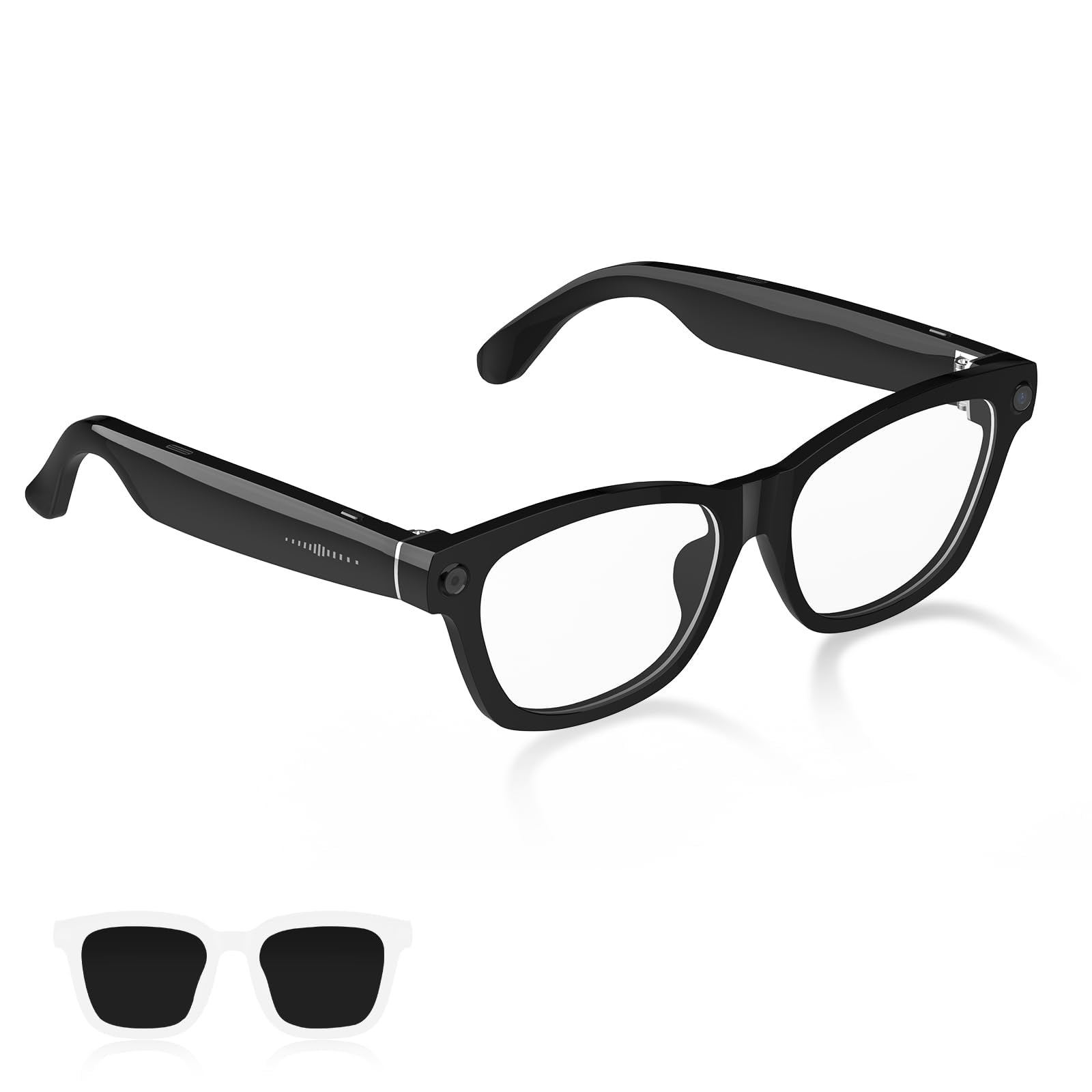 AI Smart Glasses with HD 800W Camera 1080P Video Recording - AI Assistant ChatGPT for Translation Voice Music