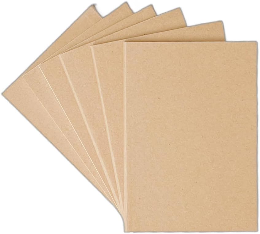 K-Kraft Mini Notebooks with Kraft Paper Covers  4.375 x 3.125 inch Set of 6