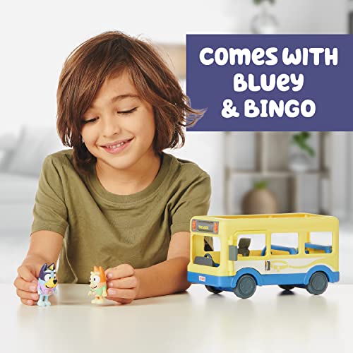 Bluey Bus, Bus Vehicle And Figures Pack, With Two 2.5-3" Figures #TOP2