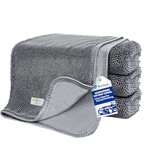 Surfela 3 Stück Mikrofasertücher Trockentuch