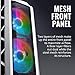 Cooler Master MasterCase H500P Mesh White ARGB Airflow ATX Mid-Tower, Dual 200mm Customizable ARGB Lighting Fans, Mesh Front Panel, and Tempered Glass Side Panel (MCM-H500P-WGNN-S01)