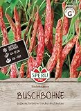 Sperli Buschbohnensamen Borlotto rosso 80014 – Delikater Geschmack - gefriergeeignet - ca. 12 cm - Samen Gemüse, Saatgut, Gemüse Pflanzen