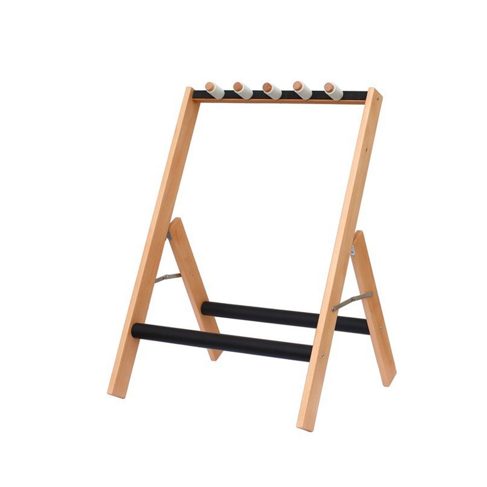 Soporte de madera para múltiples guitarras, soporte de exhibición de madera maciza, compatible con guitarras acústicas, eléctricas y bajos, soporte universal para todas las formas (3 espacios)