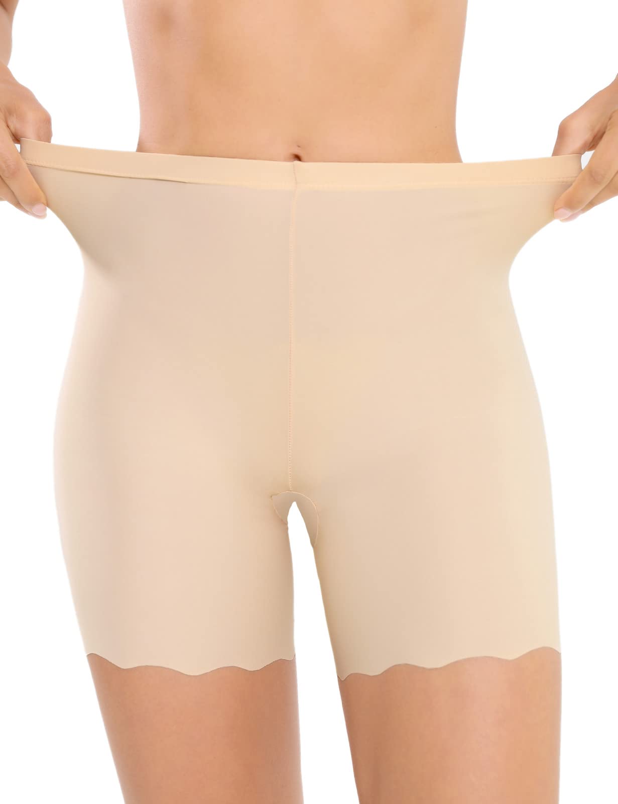 Tuopuda Shorty Femme sous Jupe Anti Frottement Cuisse Douce Legging Court sans Couture Boxer Short Pantalons de Cyclisme Sécurité Lot de 3