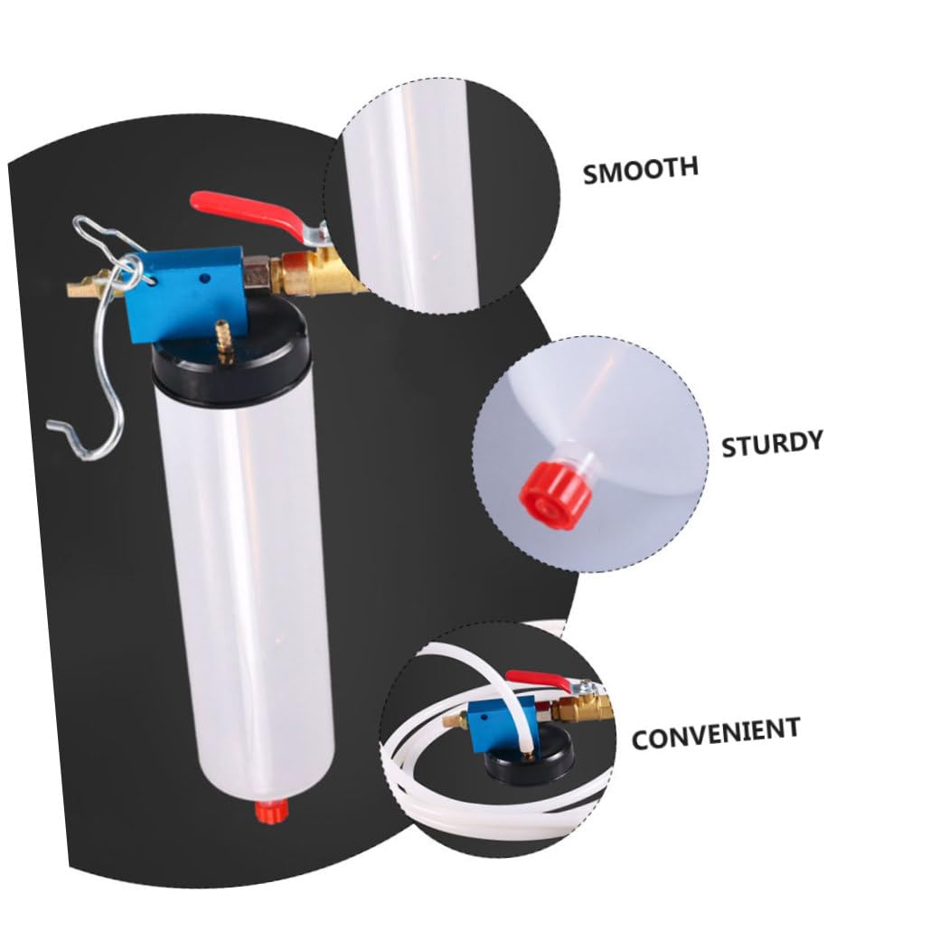 PartyKindom Kit Adaptador de Purga de Frenos 2 Piezas Plástico Metal | Extracción Neumática de Líquido, Taller y Centro de Mantenimiento, Recambio para Circuito Hidráulico