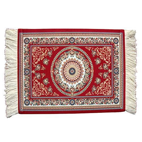 Hanwuo Tapis de souris oriental persan - Pour transfert thermique - Pour décoration de table - 18 x 23 cm