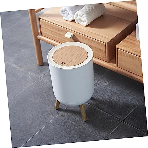 Caneca de Basura Rectangular Blanca para Oficina miniatura 6