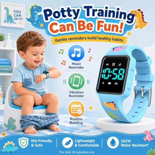 Image of BEN NEVIS Potty Training Watch, Digital Toddler Watch with Countdown /Music /Alarm Clocks /Vibration Reminder and Waterproof, Remind Toddler to Go to The Toilet