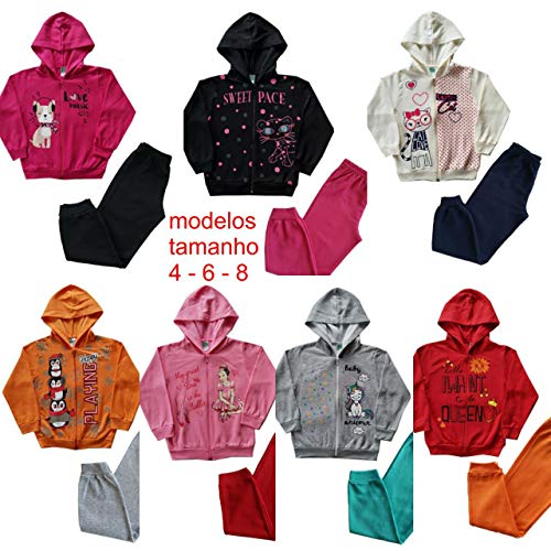 Kit com 5 Conjunto Infantil de Moleton - 1 ao 8